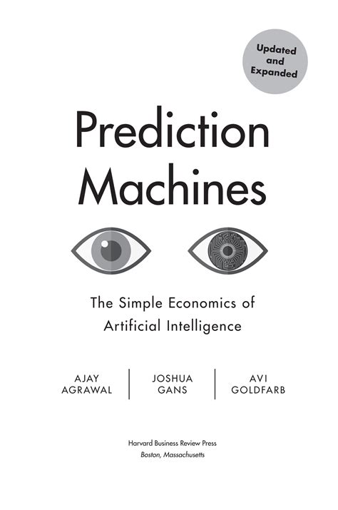 Title Page Prediction Machines Updated And Expanded Book