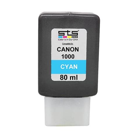 STS Inks Replacement Cartridge For Canon PFI 1000 80 Ml