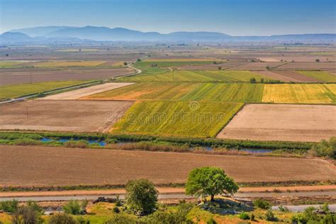 Aerial View of Farming Land Stock Image - Image of summer, fields: 60097591