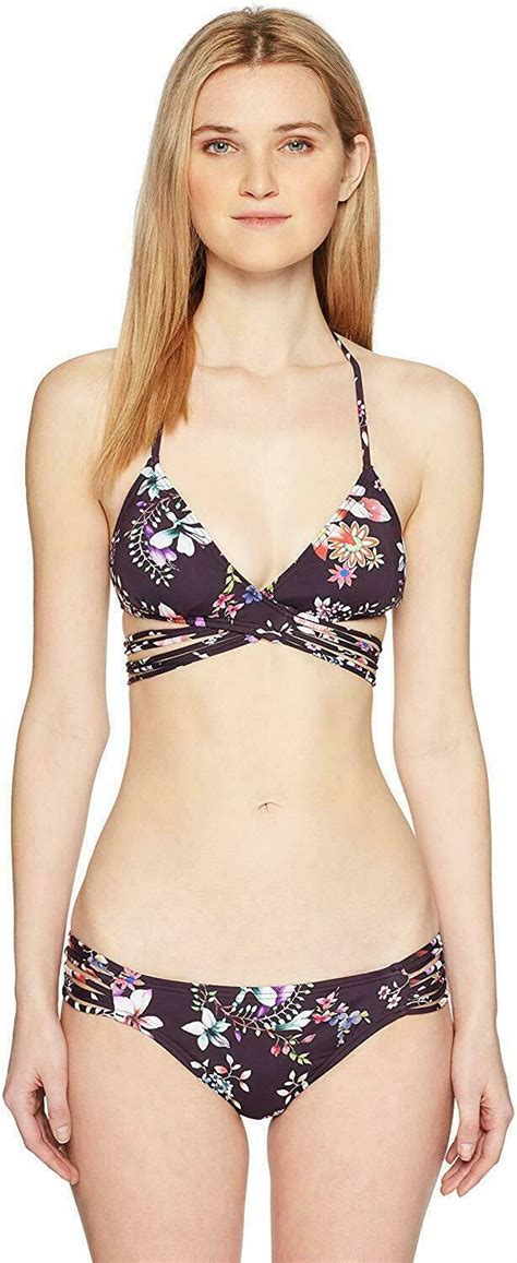 Hobie Junior S Cinched Back Hipster Bikini Swimsuit Bottom Multi M For