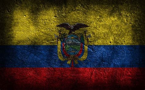 Descargar K La Bandera De Ecuador La Textura De Piedra El Fondo De