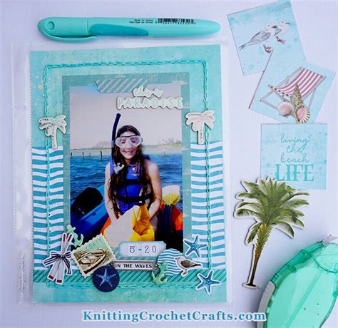 This Is Paradise X Scrapbooking Layout Project Idea Scrapbook