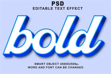 PSD Bold 3d Editable Text Effect Graphic By TrueVector Creative Fabrica