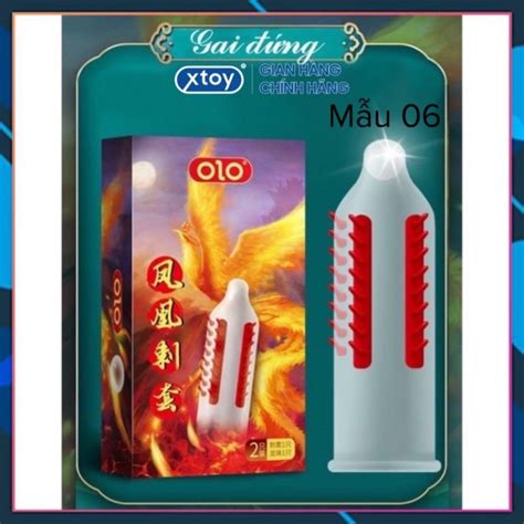 Bao cao su OLO R gân gai gai bi 06 gel kéo dài thời gian quan hệ Hộp