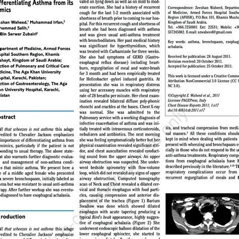 Barium Swallow of the patient. | Download Scientific Diagram