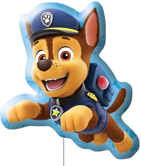 Paw Patrol Chase Folie Ballon Helium Ballon Verjaardag