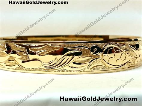 Custom Hawaiian Gold Jewelry Bracelets - Hawaii Gold Jewelry - Hawaiian Gold Jewelry