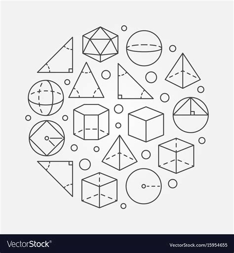 Trigonometry And Geometry Royalty Free Vector Image