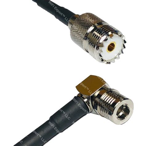 Lmr So Uhf Female To Qma Male Angle Coax Rf Cable Usa Ship Lot Ebay