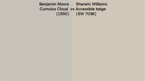 Benjamin Moore Cumulus Cloud 1550 Vs Sherwin Williams Accessible