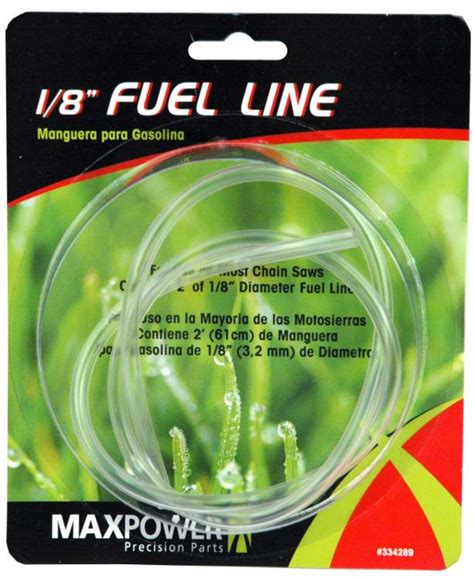 Max Power Precision Parts 334289 1 8 Inch X 2 Foot Clear Plastic Fuel