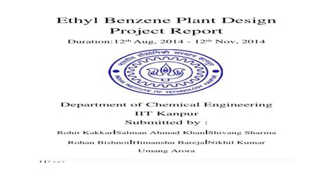 Download Pdf Ethyl Benzene Plant Design