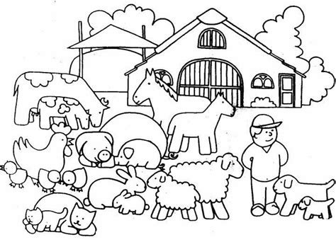 Coloring Pages Baby Farm Animals