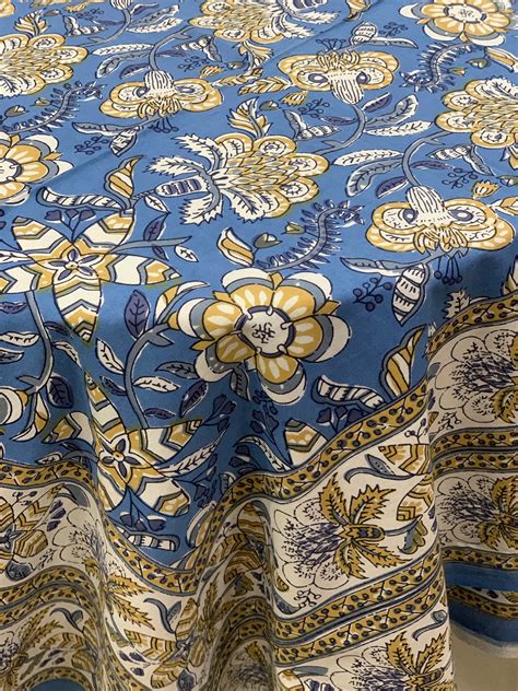 Free Shipining Indian Hand Block Print Bed Sheet Double Cotton Etsy