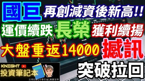 20221111國巨、長榮、撼訊股票投資記錄第43集國巨再創減資後新高長榮第三季獲利續揚撼訊突破拉回大盤重返萬四真實的股票交易