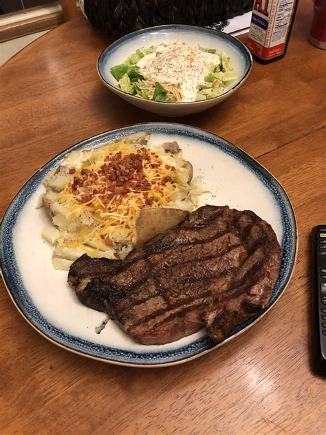 Ribeye Steak And Baked Potato