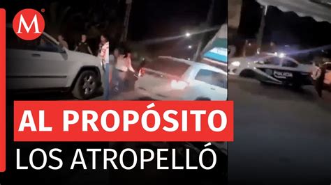 Automovilista arrolla a una pareja de motociclistas en Tecámac y escapa