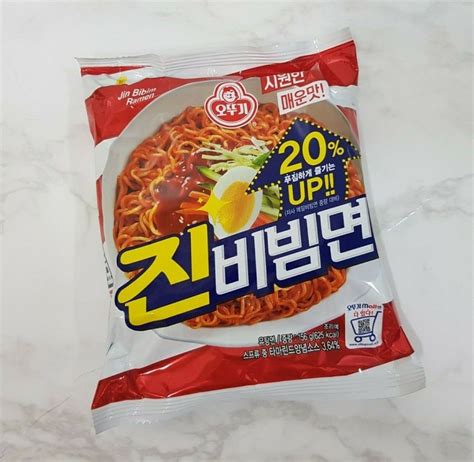 Korean Instant Hot Spicy Noodle Ramen OTTOGI JIN BIBIMMYUN 4pack Set