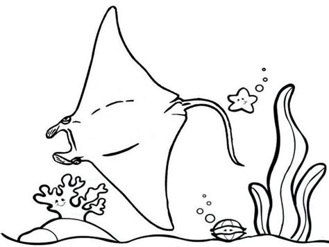 Stunning Stingray Coloring Page