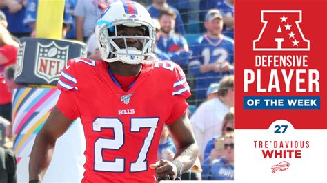 Tre Davious White Named AFC Defensive Player Of The Week