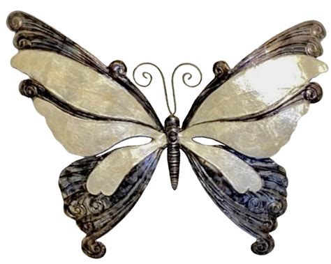 Butterfly Capiz Metal Art Sea Things Ventura