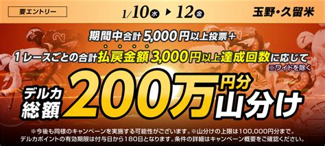 【110水～112金】払戻金チャレンジ！3000円以上の達成回数で200万円分山分け 競輪投票は【楽天kドリームス】