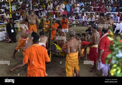 Guwahati Guwahati India 4th Oct 2022 A Buffalo Being Sacrifice