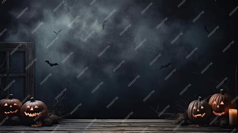 Premium Photo | Halloween background with creepy dark scenery