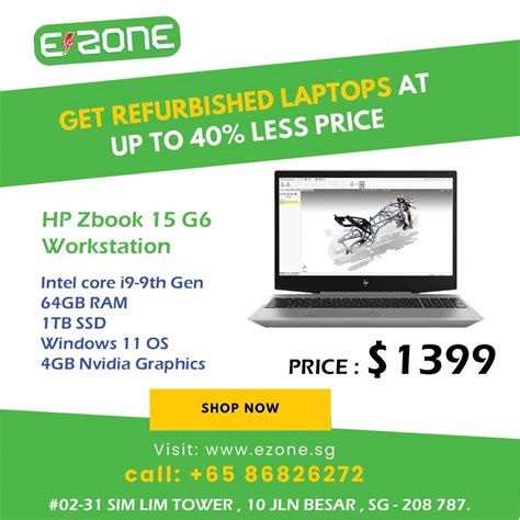 HP Zbook 15 G6 Mobile workstations Intel core i9-9th Gen 64GB RAM 1TB SSD 4Gb Nvidia graphics ...