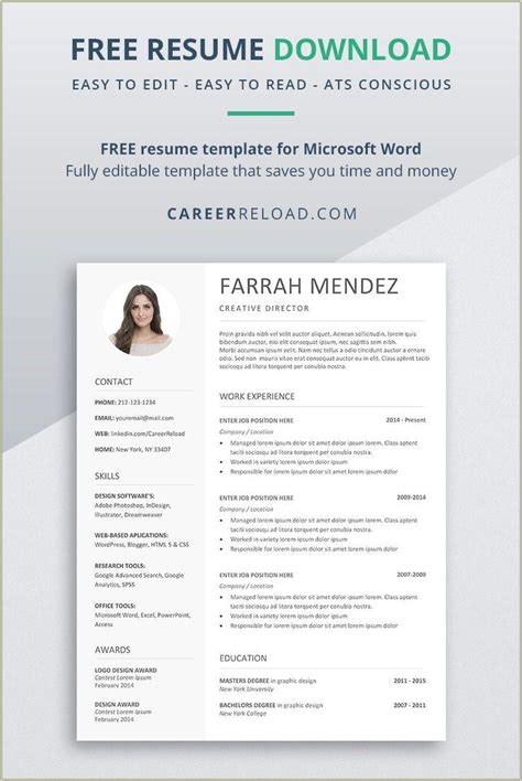 Basic Resume Templates Microsoft Word Resume Example Gallery