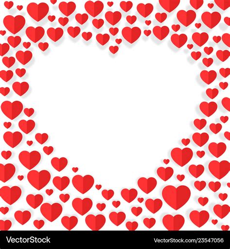 Hearts Frame Royalty Free Vector Image Vectorstock