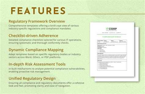 IT Compliance Audit Schedule Template in PDF, Word, Google Docs ...