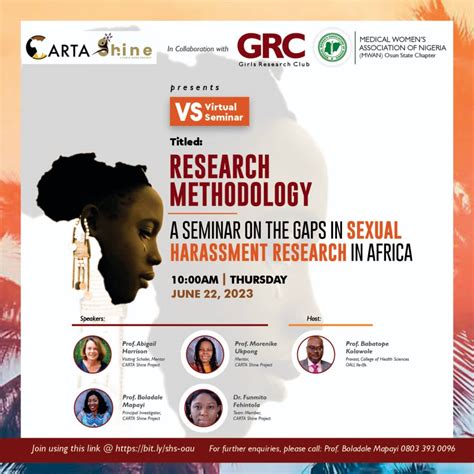 Research Methodology Seminar On The Gaps In Sexual Harassment Research In Africa Carta Shine