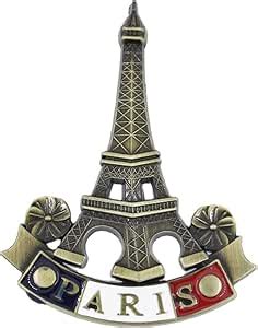 Amazon 3D Metal Fridge Magnet Eiffel Tower Paris France Souvenir