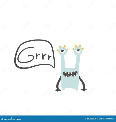 Grrr! - Quote Lettering. Cartoon Vector | CartoonDealer.com #109467269