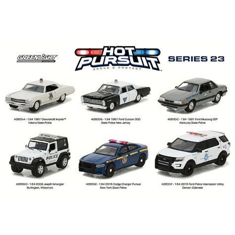 Greenlight - Hot Pursuit Series 23 Diecast Car Package - Box of 6 ...