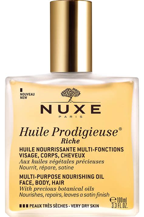 Nuxe Huile Nourrissante Multi Fonctions Huile Prodigieuse Riche