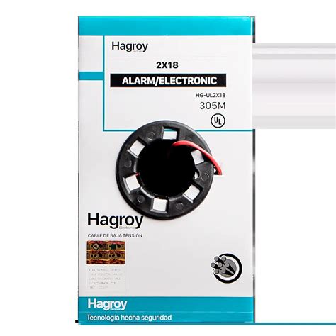 Cable 2 Hilos 18AWG FPLR Hagroy Electronic Tecnología Hecha Seguridad