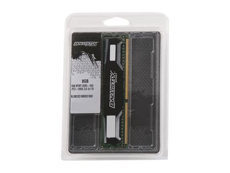 Ballistix Sport 8gb 240 Pin Ddr3 1600 Desktop Memory