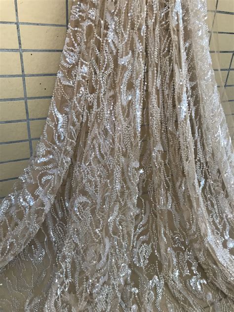 Free Shipping French Tulle Lace With Beads J 686824 African Tulle Lace