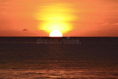 Sunset At The Beach Kota Kinabalu Borneosabah Malaysia Stock Image