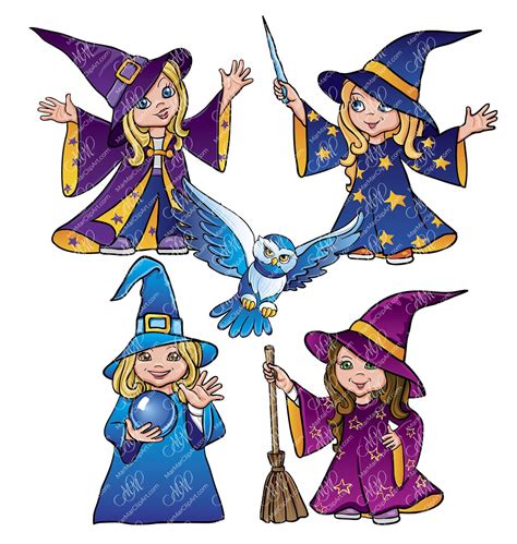 Cartoon Witches Clipart Images