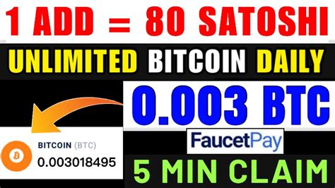 Free Bitcoin Faucet Earn 0 003 Btc Free Every 5 Min Claim Instant