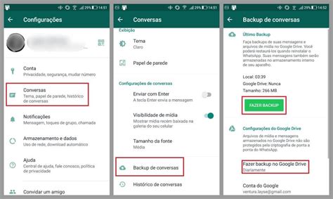 Fazer Backup Do WhatsApp Do IPhone No Google Drive Com1 Clique