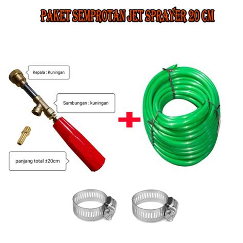 Paket Stik Power Sprayer 20cm Stik Sprayer Gun Stik Cuci Motor Mobil