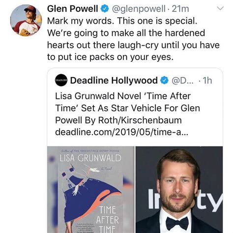 グレン・パウエルさんのインスタグラム写真 グレン・パウエルinstagram 「💔👻 ️」5月23日 5時42分 Glenpowell