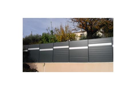 Lame D Cor Gris Argent Pour Cl Ture Aluminium