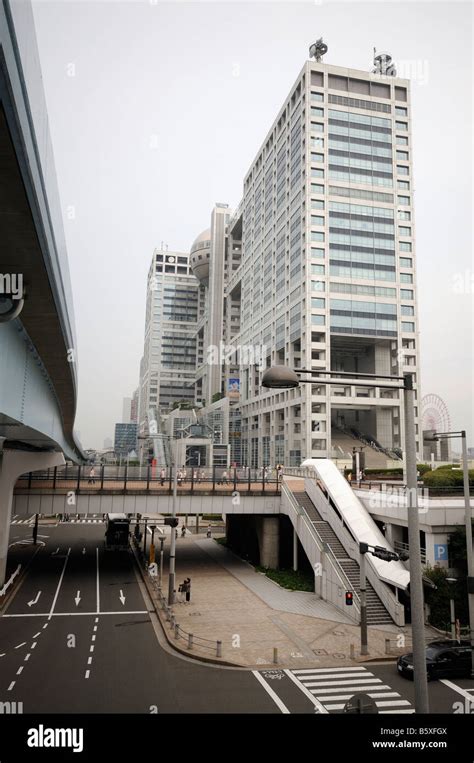 Fuji Tv Headquarters Building By Kenzo Tange Odaiba Island Tokyo