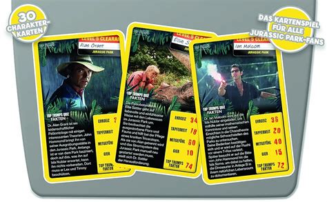 Winning Moves Top Trumps Jurassic Park Dinosaurier Jeux De Cartes