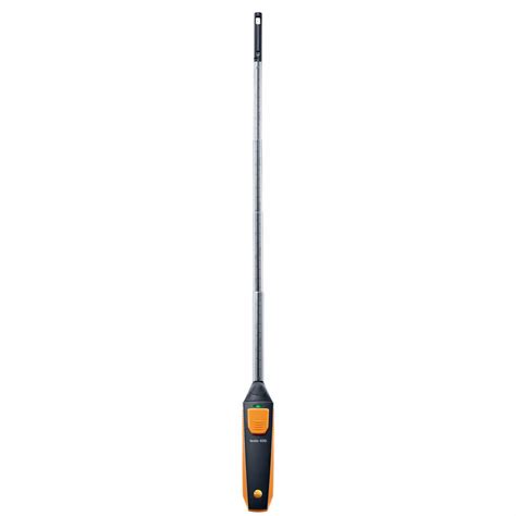 Testo Anemometer Hot Wire And Thermistor 0 To 6 000 Fpm 3 8 In Dia Probe Size 49zz52 0560